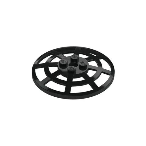 LEGO Black Dish 6 x 6 Inverted (Radar) Webbed - Type 2 inv.631