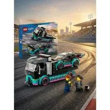 LEGO 60406 City Race Car & Carrier Truck - Room Decor & Birthday Gift for 6+