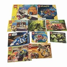 Lot 10+ Lego Instructions Manuals -Atlantis, SpongeBob , Ninjago,