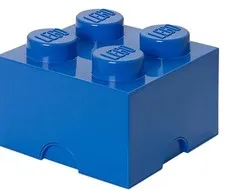 GIANT LEGO STORAGE BRICK Blue Box Stackable Container 4 Stud Knobs 2x2