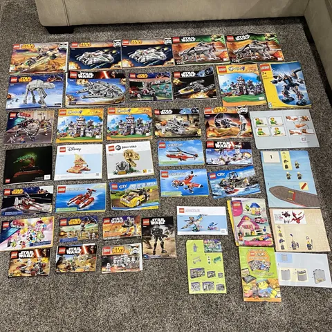 LEGO Instruction Manual Lot Star Wars Castle City Creator Mixed Book Bulk Lot