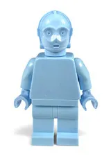 OFFICIAL LEGO - Star Wars C-3PO - Med. Blue Monochrome Prototype Minifigure RARE