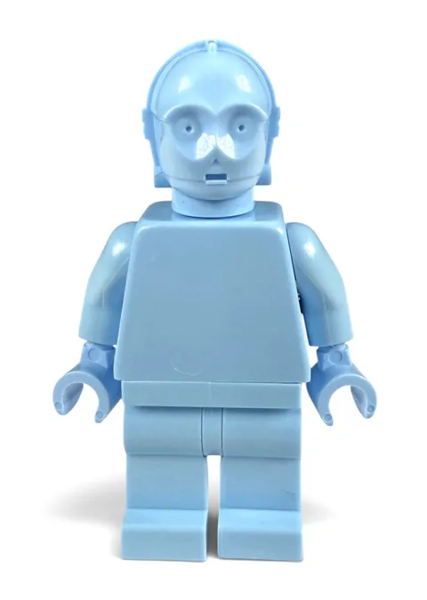 OFFICIAL LEGO - Star Wars C-3PO - Med. Blue Monochrome Prototype Minifigure RARE