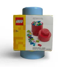 LEGO Storage Brick 1 Knob Light Blue NEW
