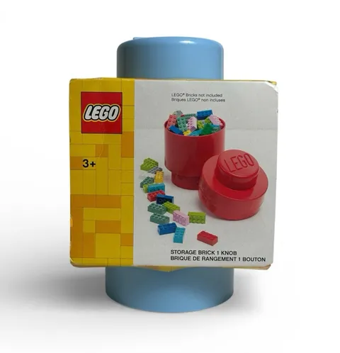 LEGO Storage Brick 1 Knob Light Blue NEW