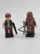 LEGO Star Wars Han Solo and Chewbacca Minifigures SW0179a & SW0011