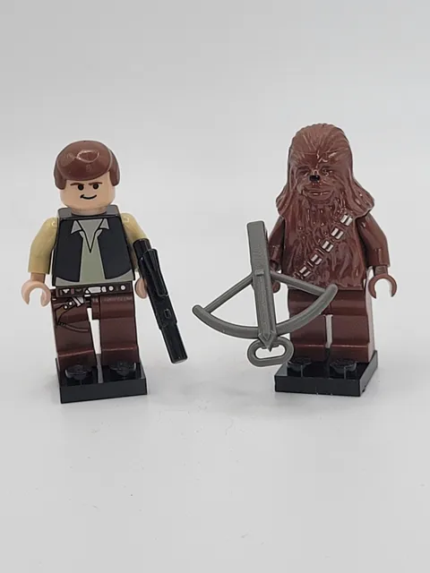 LEGO Star Wars Han Solo and Chewbacca Minifigures SW0179a & SW0011