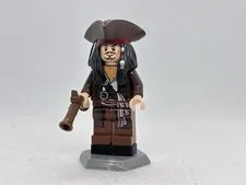 Lego - Captain Jack Sparrow POC011 Queen Anne’s Revenge Minifigure Authentic