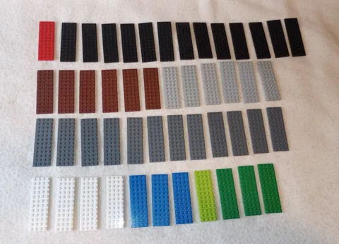 49 plates LEGO ® 4 x 12 plate 3029, u receive all 49 plates shown; Free Shipping