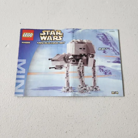 LEGO STAR WARS MINI BUILDING SET 2/4 4489 AT-AT Instruction Manual Only