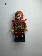 LEGO Monkie Kid Monkey King Minifigure with Red Staff and Cape
