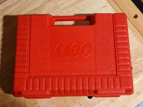 Vintage 1985 LEGO - Red Hard Plastic - Portable Carrying Storage Case Box