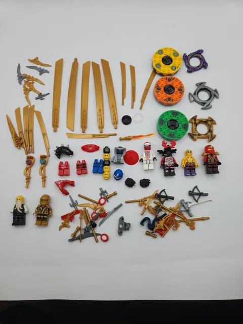 Lego Ninjago Accessories Figures And Spinners Lot