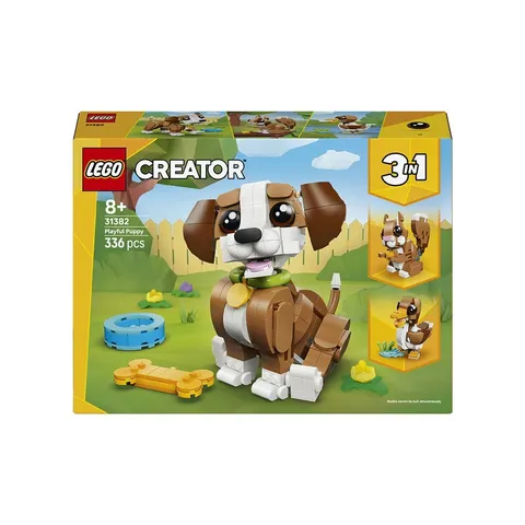 LEGO Creator 3-in-1 Cute Animals Playful Puppy Dog 31382 336 Pcs 8+ New