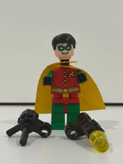 LEGO Batman 2008 Minifigure Robin - Short Hair Bat025 7885 Authentic