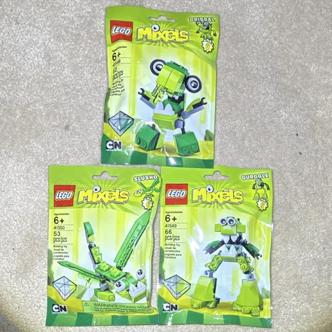 LEGO Mixels Series 6 - COMPLETE SET and Brand New - Slusho, Dribbal, Gurggle