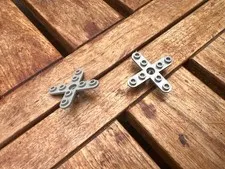 2x LEGO OldGray Propellor 4 Blade Propeller ref 2479 / Set 6597 6582 6478 6336 6636