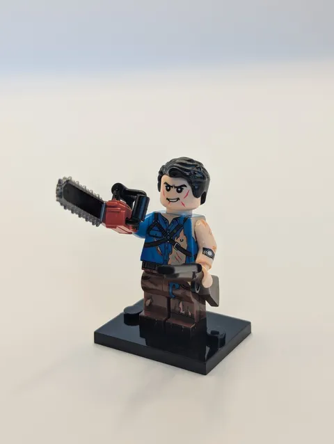 Lego ASH Custom Printed Minifigure Evil Dead Army of Darkness Chainsaw Hand