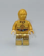 LEGO Star Wars C-3PO wired pattern minifigure 75159 75257 75192 75290