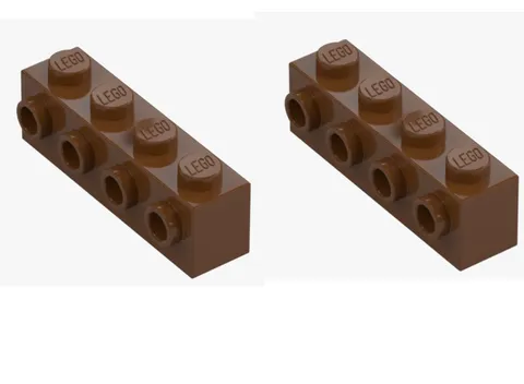 LEGO ® 2x brick 1x4 with 4 side studs Reddish Brown 30414 6153594 Brown New