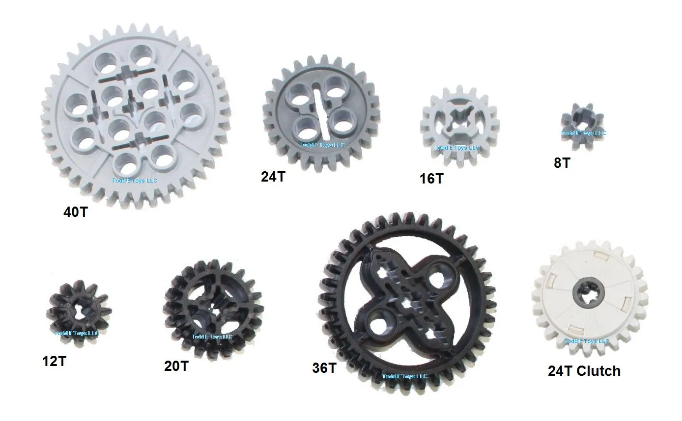 LEGO Technic Mindstorms 8 pc gear axle pack SET lot (motor power functions EV3)