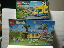 LEGO FRIENDS: Dog Rescue Center & Van 41727 & 41741 New Sealed In Box - Retired
