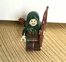 LEGO Hobbit Mirkwood Elf Archer lor078 Two Sided Face