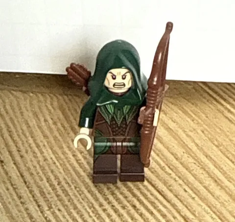 LEGO Hobbit Mirkwood Elf Archer lor078 Two Sided Face