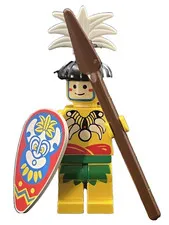 LEGO Pirates Islander King Minifigure 6264 Forbidden Cove W/ Shield Plume New