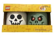 LEGO Storage Head Small Zombie & Skeleton NEW
