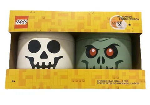 LEGO Storage Head Small Zombie & Skeleton NEW