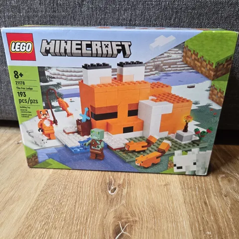 LEGO Minecraft: The Fox Lodge (21178) NIB SEALED