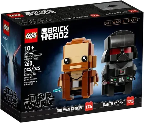 LEGO Brickheadz Star Wars Darth Vader and Obi Wan Kenobi Set 40547
