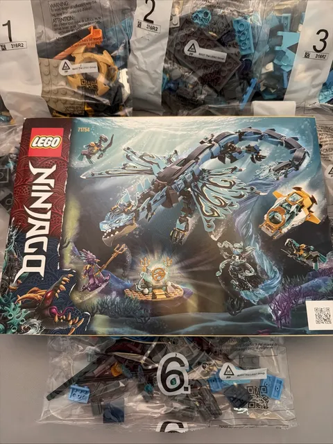 LEGO NINJAGO: Water Dragon 71754 Retired New Complete Sealed Bags No Box
