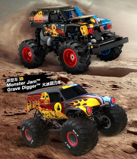 LEGO Technic 42219 Monster Jam Grave Digger Fire & Ice NEW Sealed in Stock