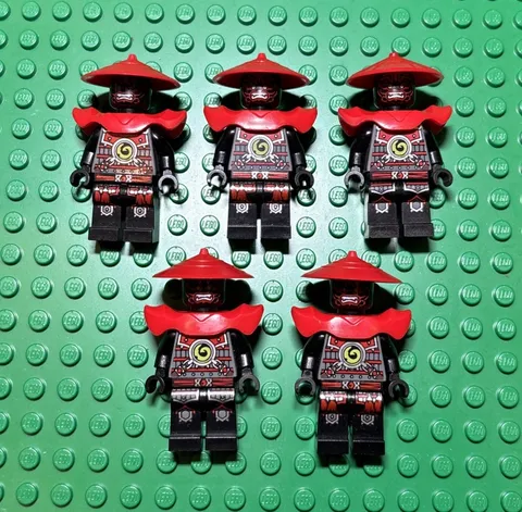 LEGO Ninjago Stone Army Swordsman X5 Minifigure red face shoulder armor