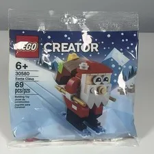 LEGO Creator Santa Claus Ski Winter Polybag Stocking Christmas Holiday New 30580