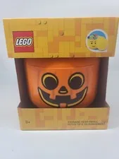 Lego jack-o-lantern small storage container