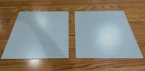 LEGO 4186 Baseplate Light Bluish Gray 48 Studs Vintage 15x15 inches Genuine