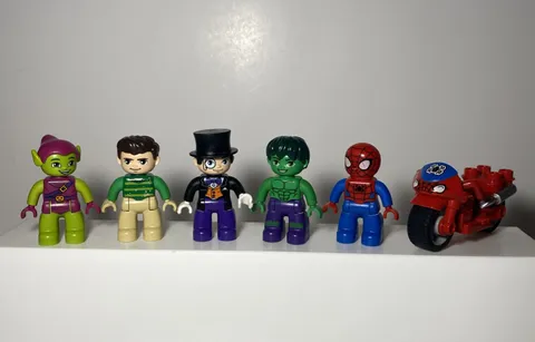 Lego Duplo Figures Marvel DC Superheroes Villains Lot Spider-Man Hulk
