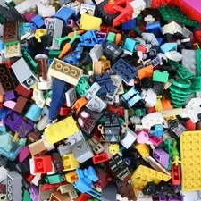 LEGO Bricks Bulk Lot 2lb+ Assorted Mixed Pieces Minifigures Parts Baseplate