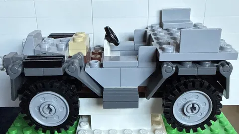 AS IS Jeep Unit Only from LEGO 7622 Indiana Jones Race for the Stolen Treasure