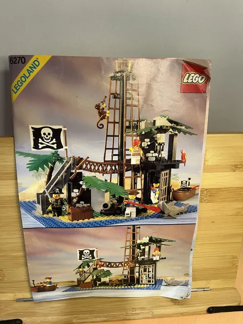 Lego Pirates Forbidden Island 6270 Vintage 1989 - Instruction Booklet Only