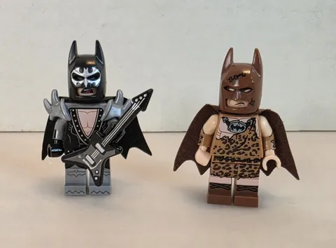 Lego Batman Minifigures Glam Metal Batman & Clan Of The Cave Batman