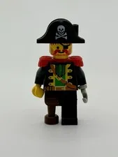 LEGO PIRATES Captain Black Beard Roger VINTAGE RARE Minifigure pi055