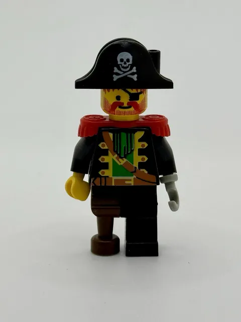 LEGO PIRATES Captain Black Beard Roger VINTAGE RARE Minifigure pi055