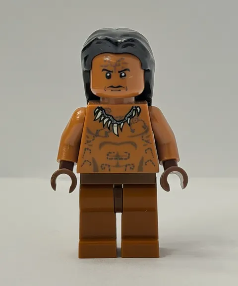 Ugha Warrior / Hair 7627 Indiana Jones LEGO® Minifigure Mini Figure