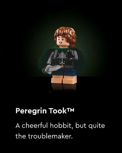 LEGO Lord Of The Rings Pippin / Peregrin Took Minifigure Minas Tirith 11377