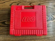LEGO Vintage 1985 Red Plastic Carrying Storage Case Vintage Great Condition Rare