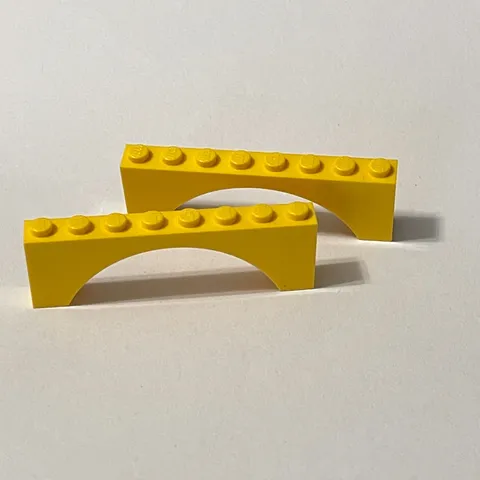 Lego 3308 Yellow Replacement Add-on Pieces Parts Lot of 2